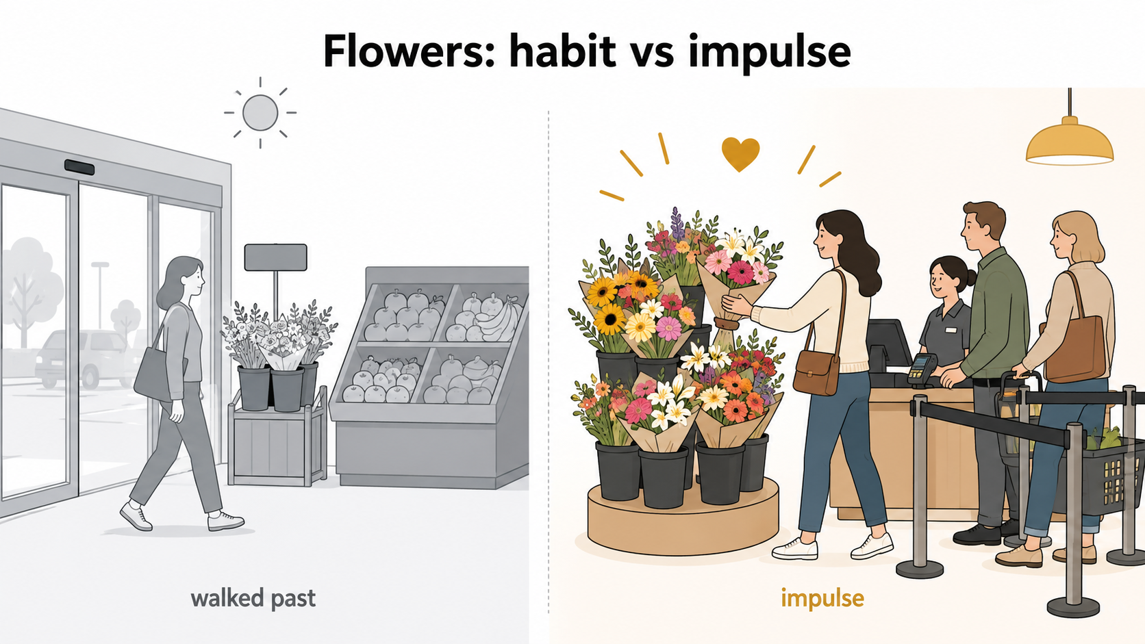 Where to Put Flowers in a Supermarket (Placement &amp; Impulse)
