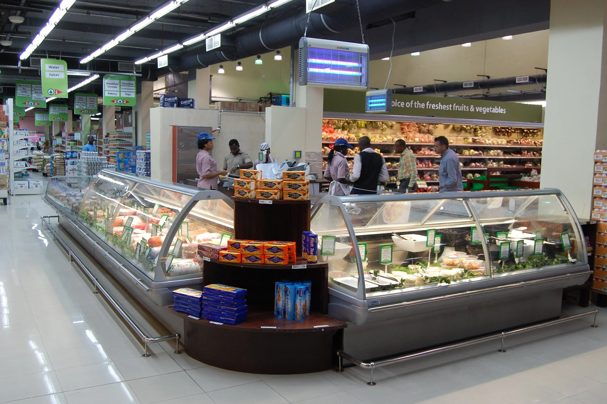 interior supermarket view of the deli department