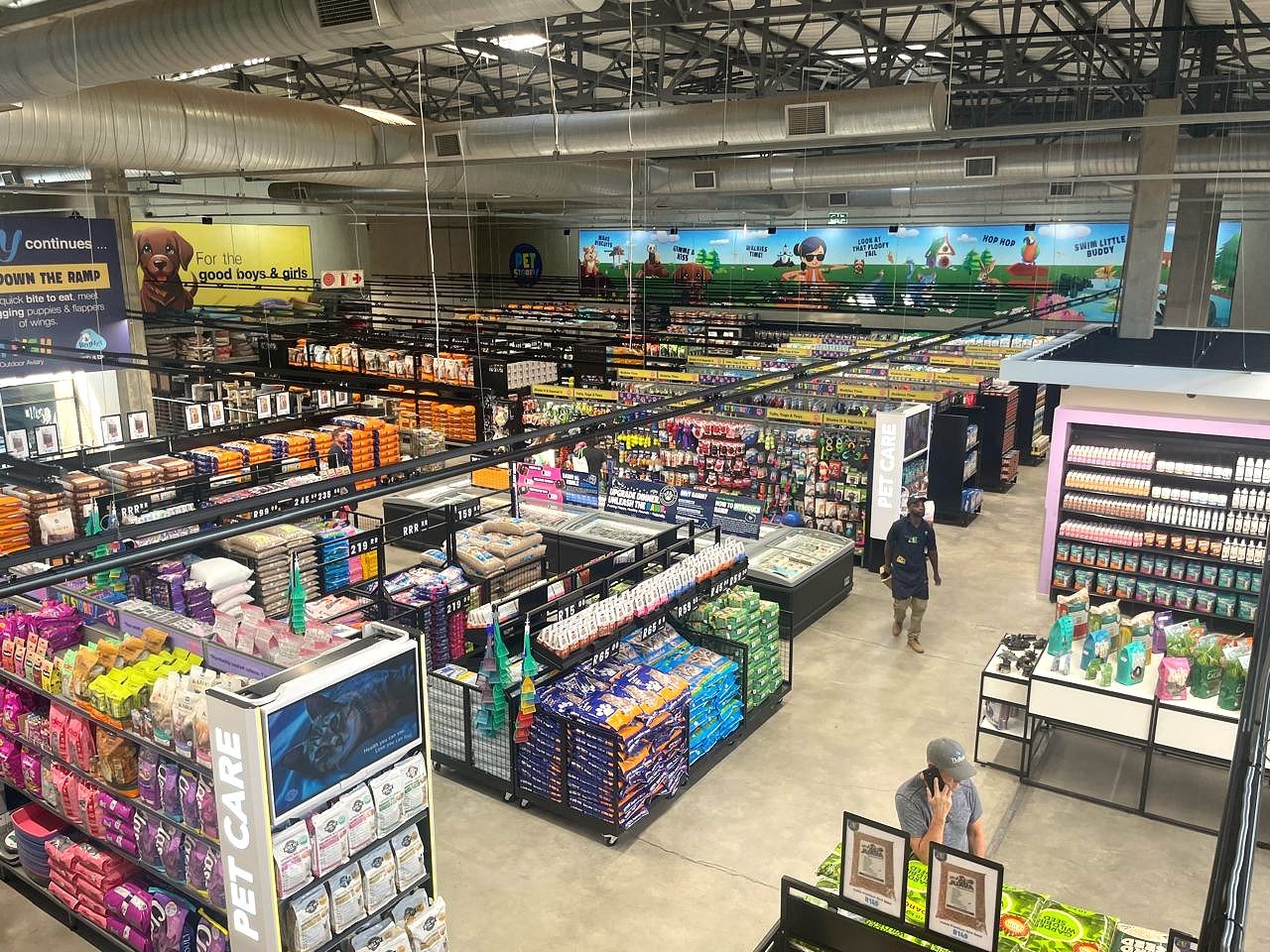 interior pet store view of store