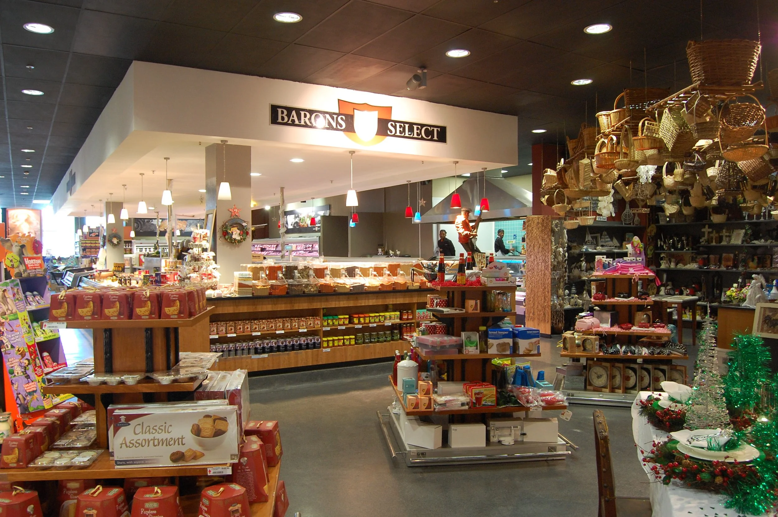 interior supermarket view of gifting department