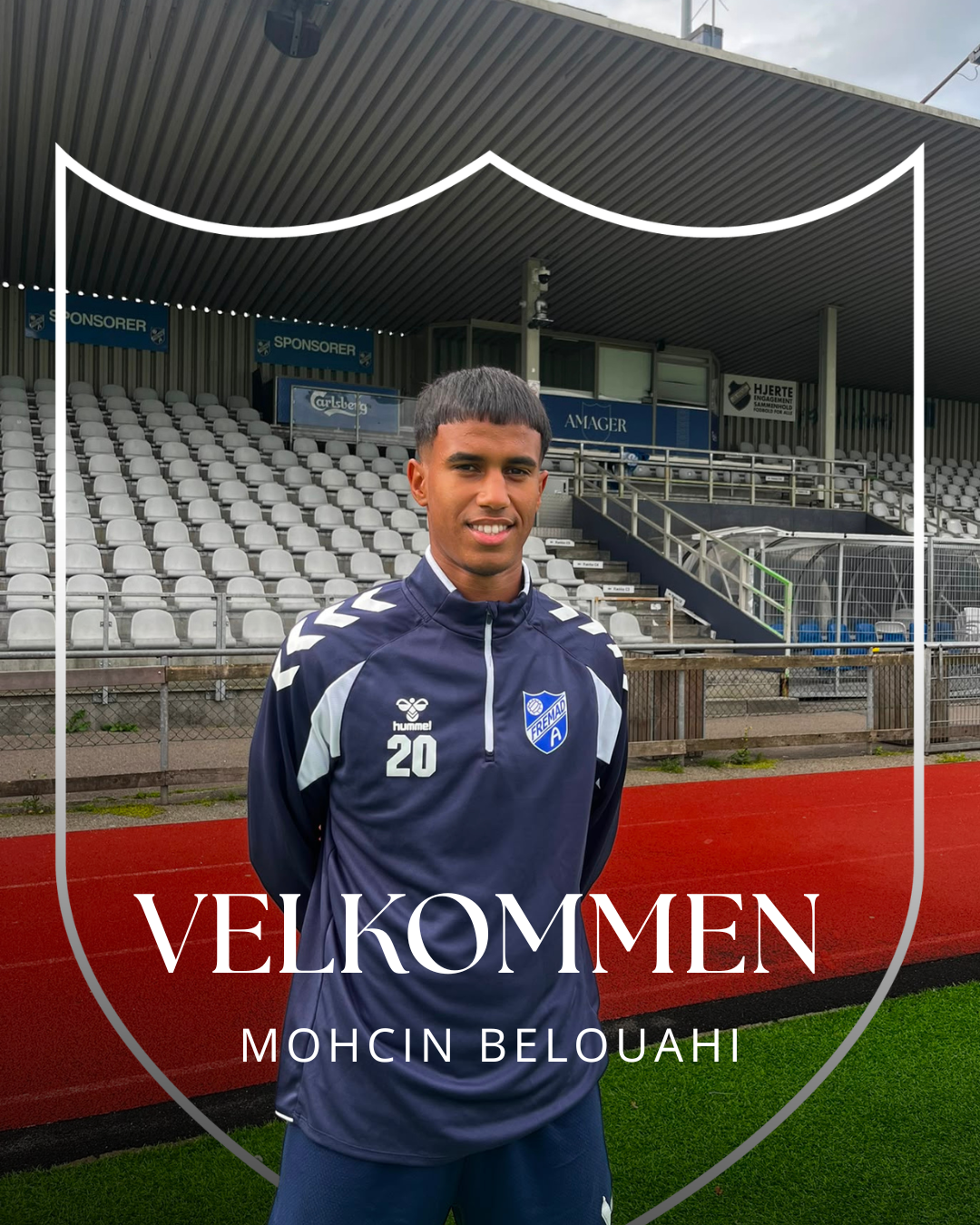 Mohcin belouahi er klar for fremad amager