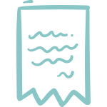 Une fiche ou une affiche avec des lignes de texte