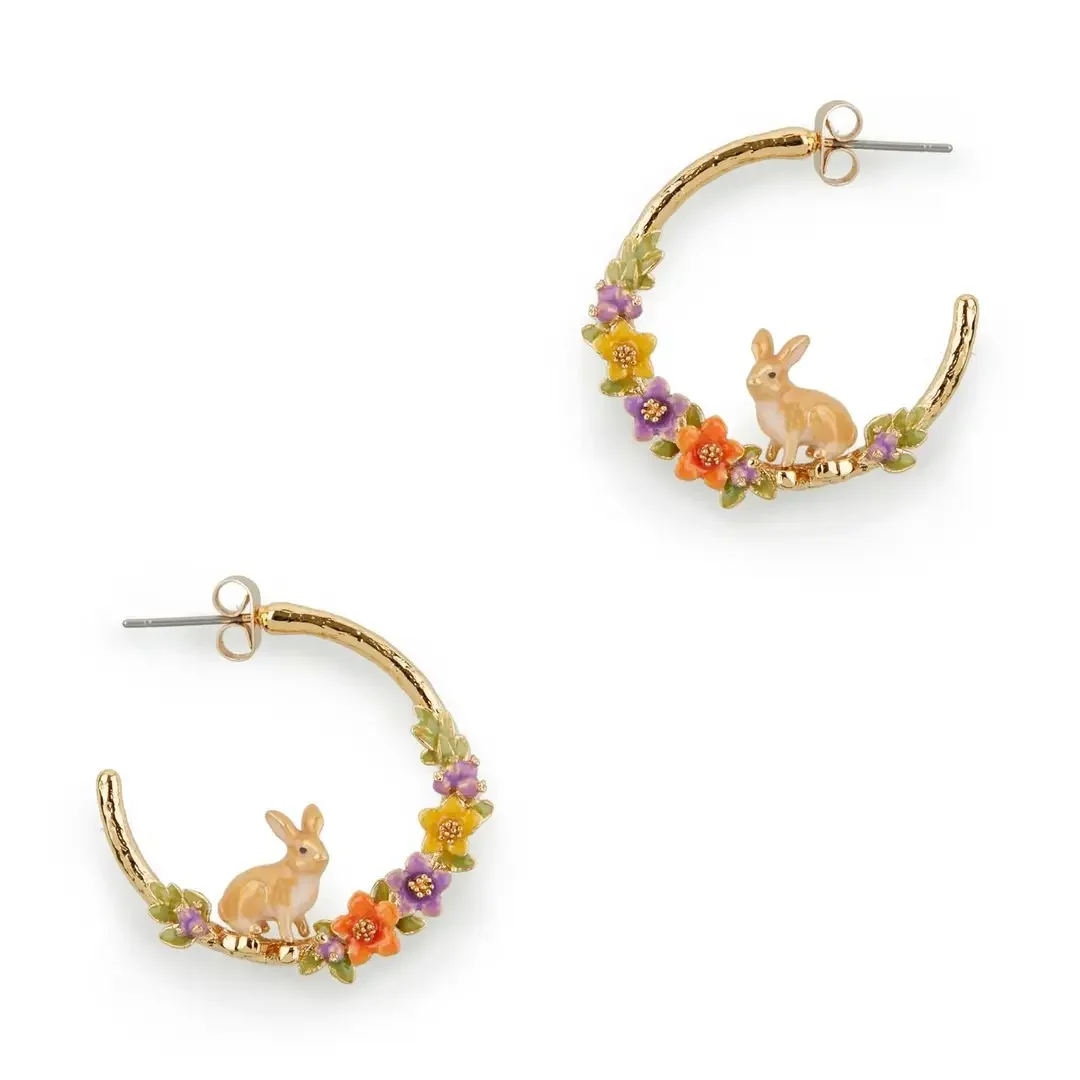 Bill Skinner Flower Bunny Rabbit Hoops