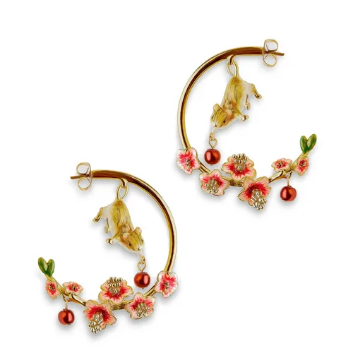 Bill Skinner Conker Mouse Hoop Earrings