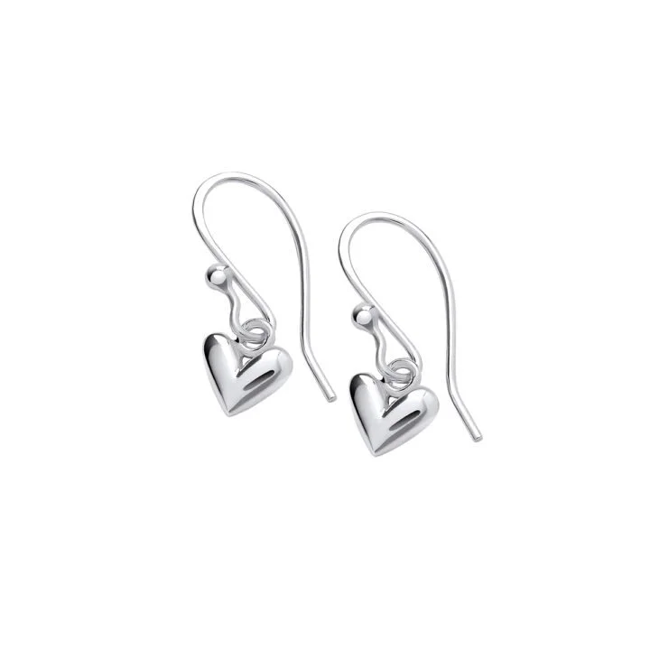 Linda Macdonald Silver Heart Drop Earrings