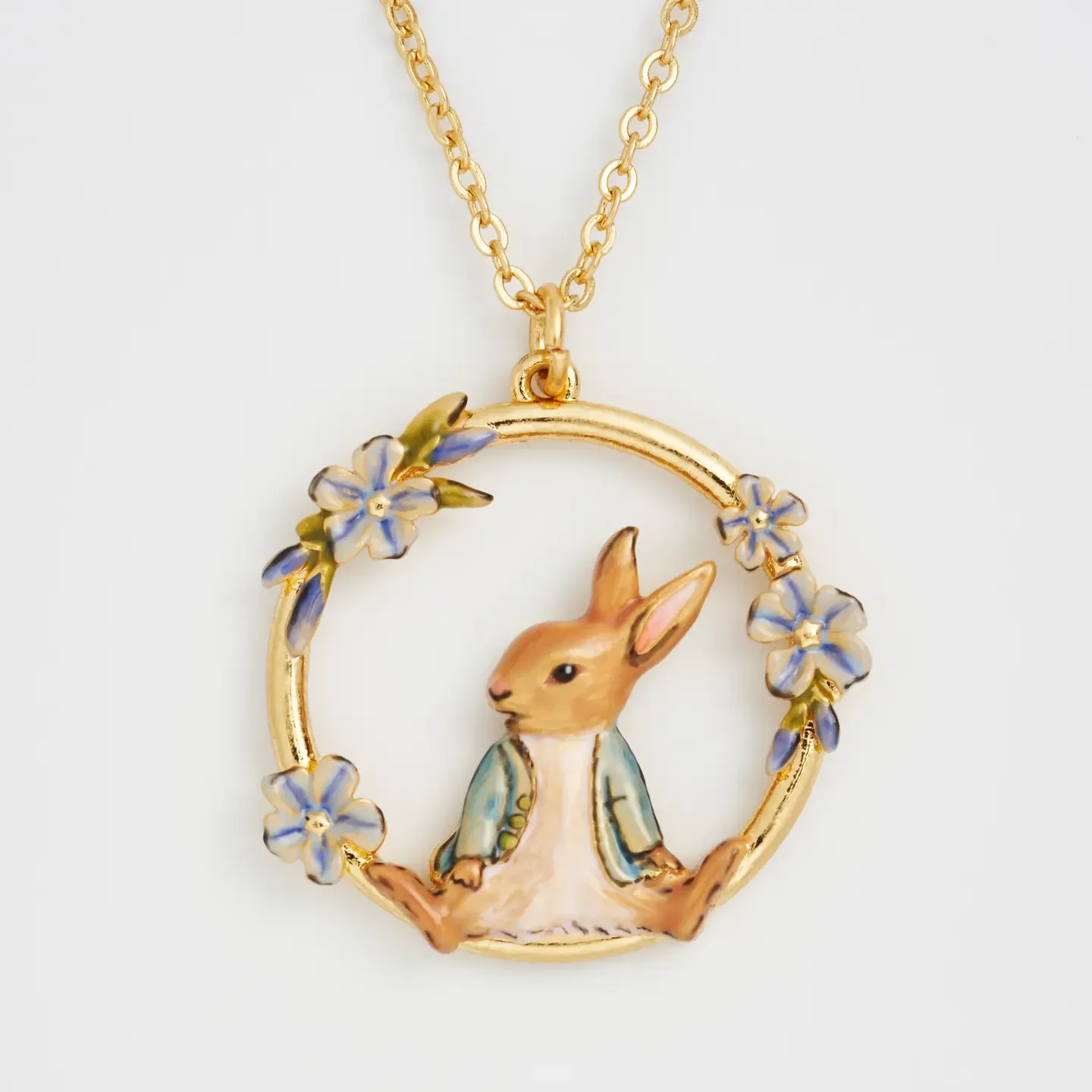 Fable England X Peter Rabbit Circle Forget Me Not Necklace