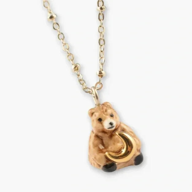 Nach Bear And Moon Necklace