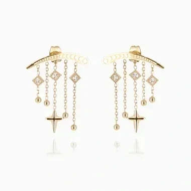 Zag Bijoux Cutro Earrings Gold