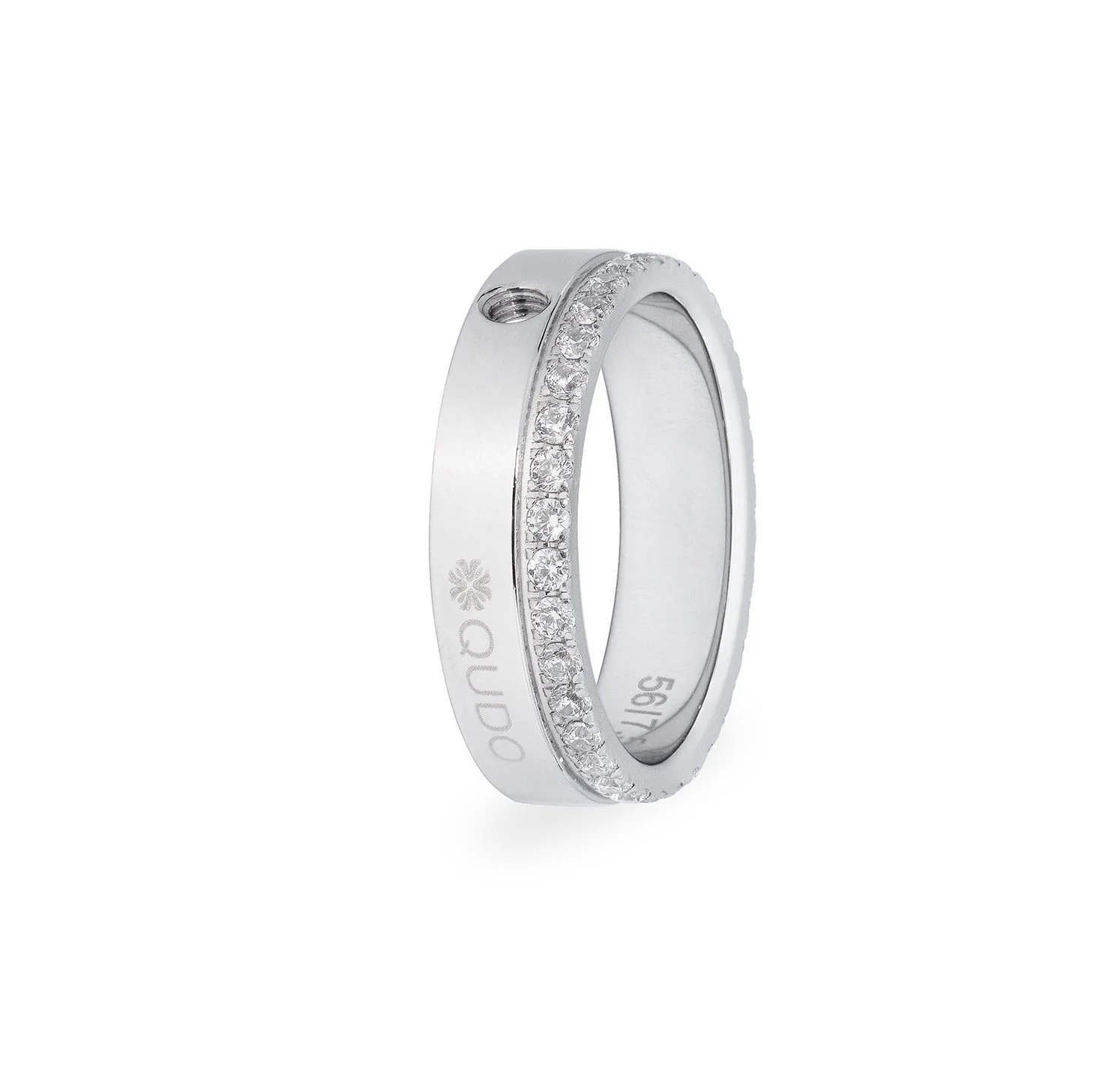 Qudo San Remo Stainless Steel Ring
