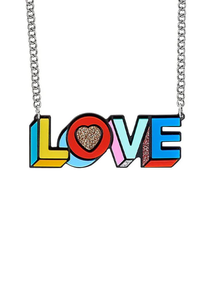 Tatty Devine Pop LOVE Necklace