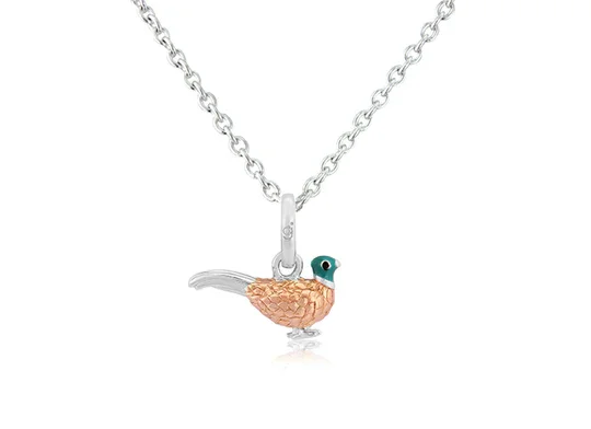 Pheasant Pendant Silver