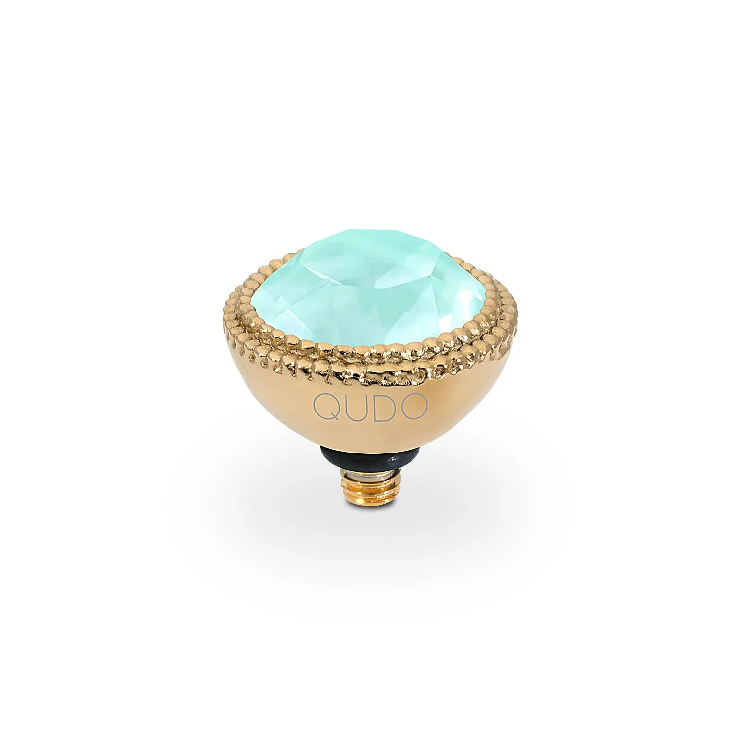 Qudo Ring Top Fabero Crystal Soft Mint Ignite 11mm Gold