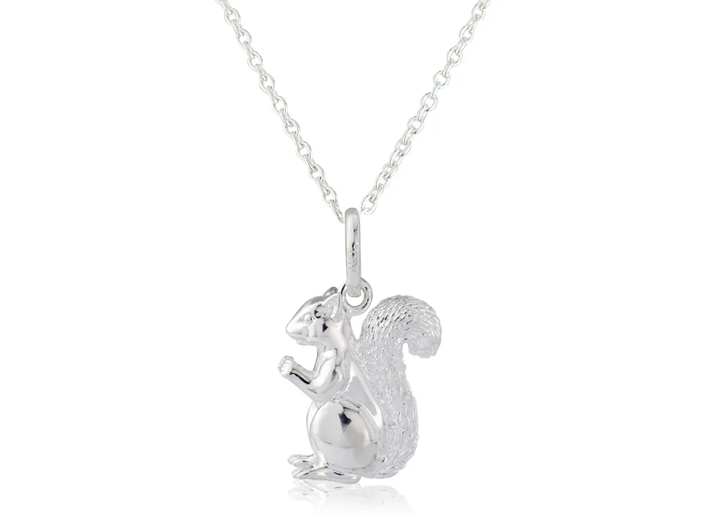 Silver Squirrel Pendant