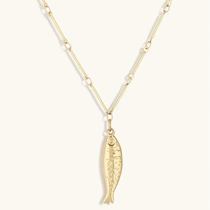 Formation Selkie Fish Necklace Gold
