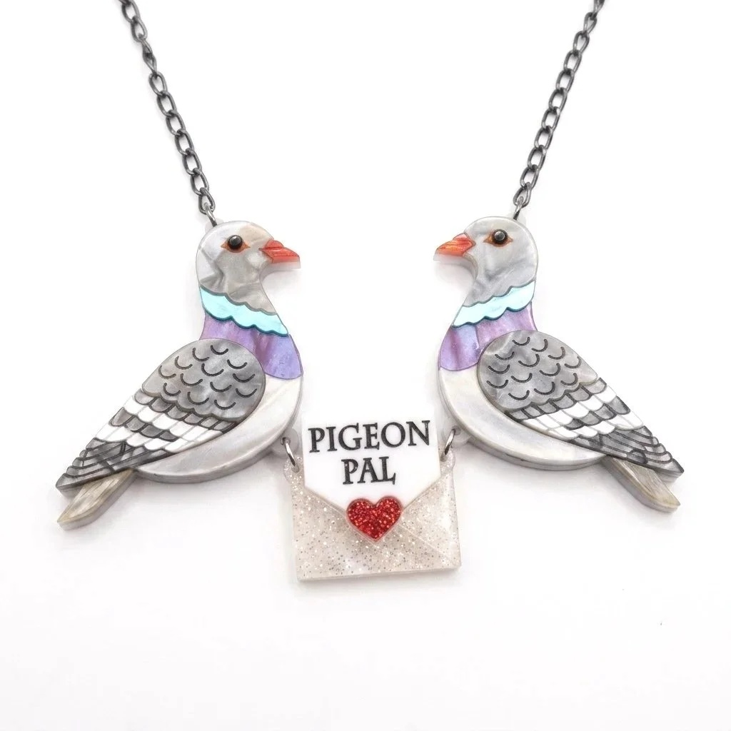 Statement Pigeon Friends Necklace