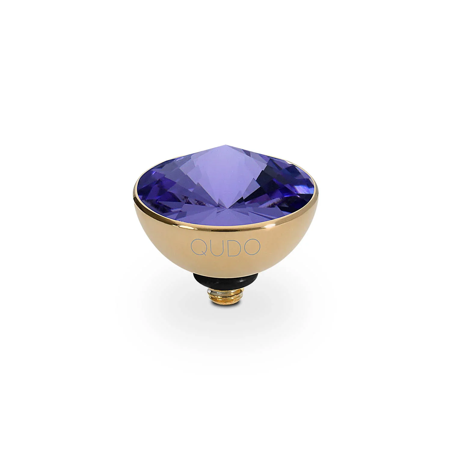 Qudo Ring Top Bottone Tanzanite 11.5mm Gold
