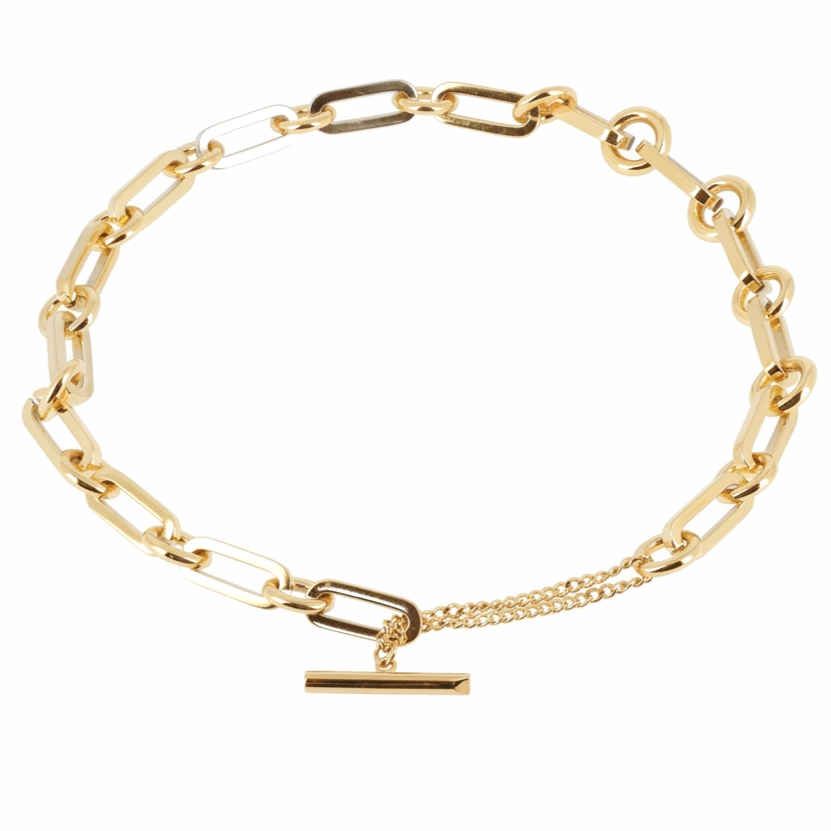 Zag Bijoux Cyrano Necklace Gold T-Bar