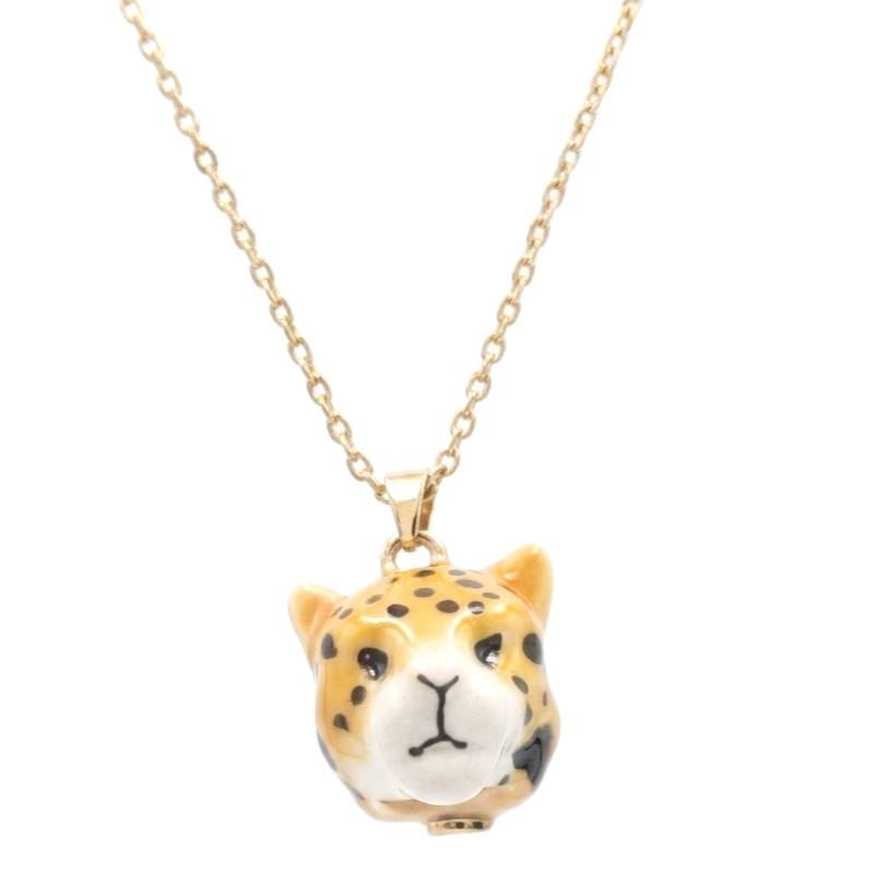 Bill Skinner Leopard Head Pendant