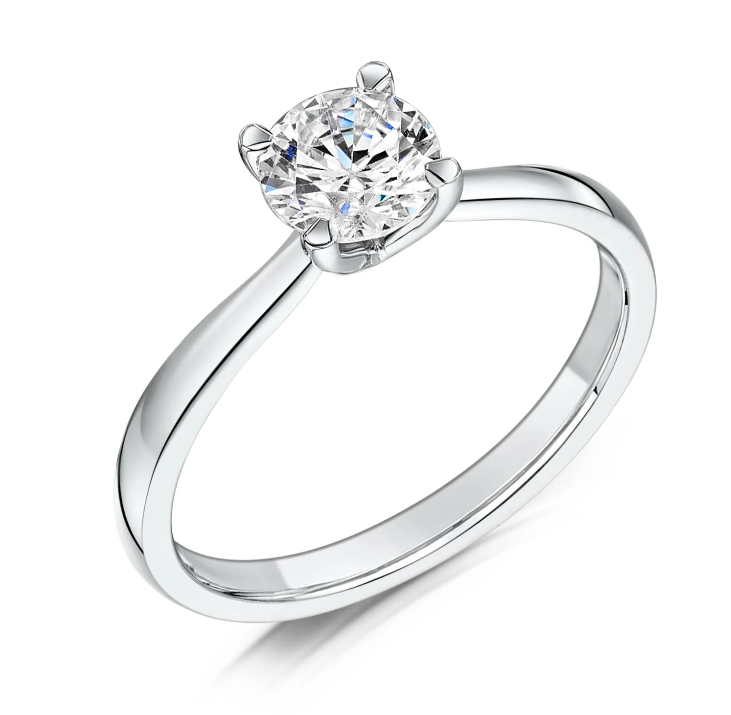 Diamond Engagement Ring 9ct White Gold 0.71ct