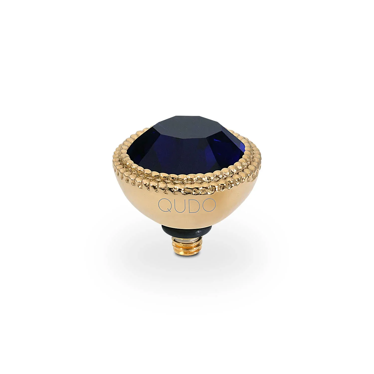 Qudo Ring Top Fabero Dark Indigo 11mm Gold