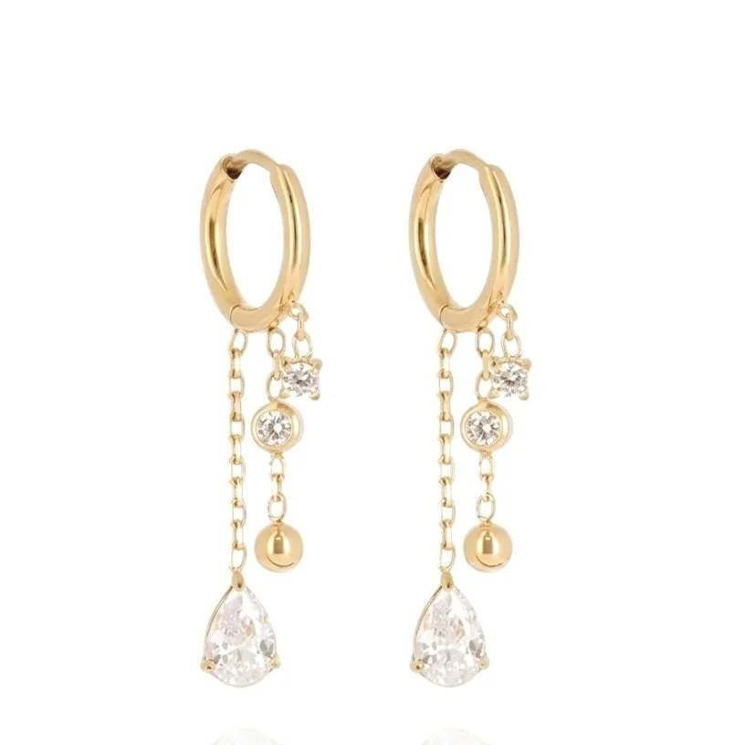 Zag Bijoux Caldera Earrings Gold