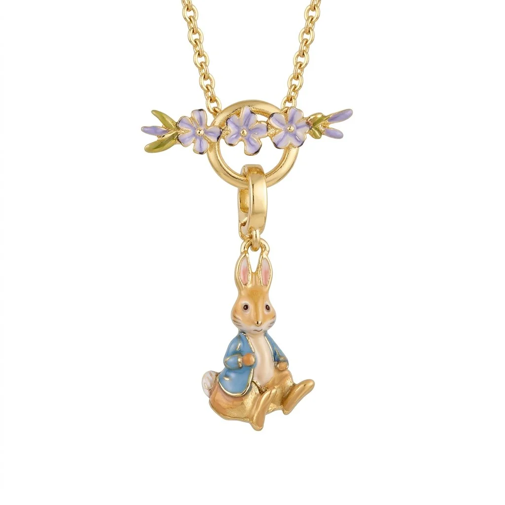 Fable England x Peter Rabbit Forget Me Not Toggle Necklace