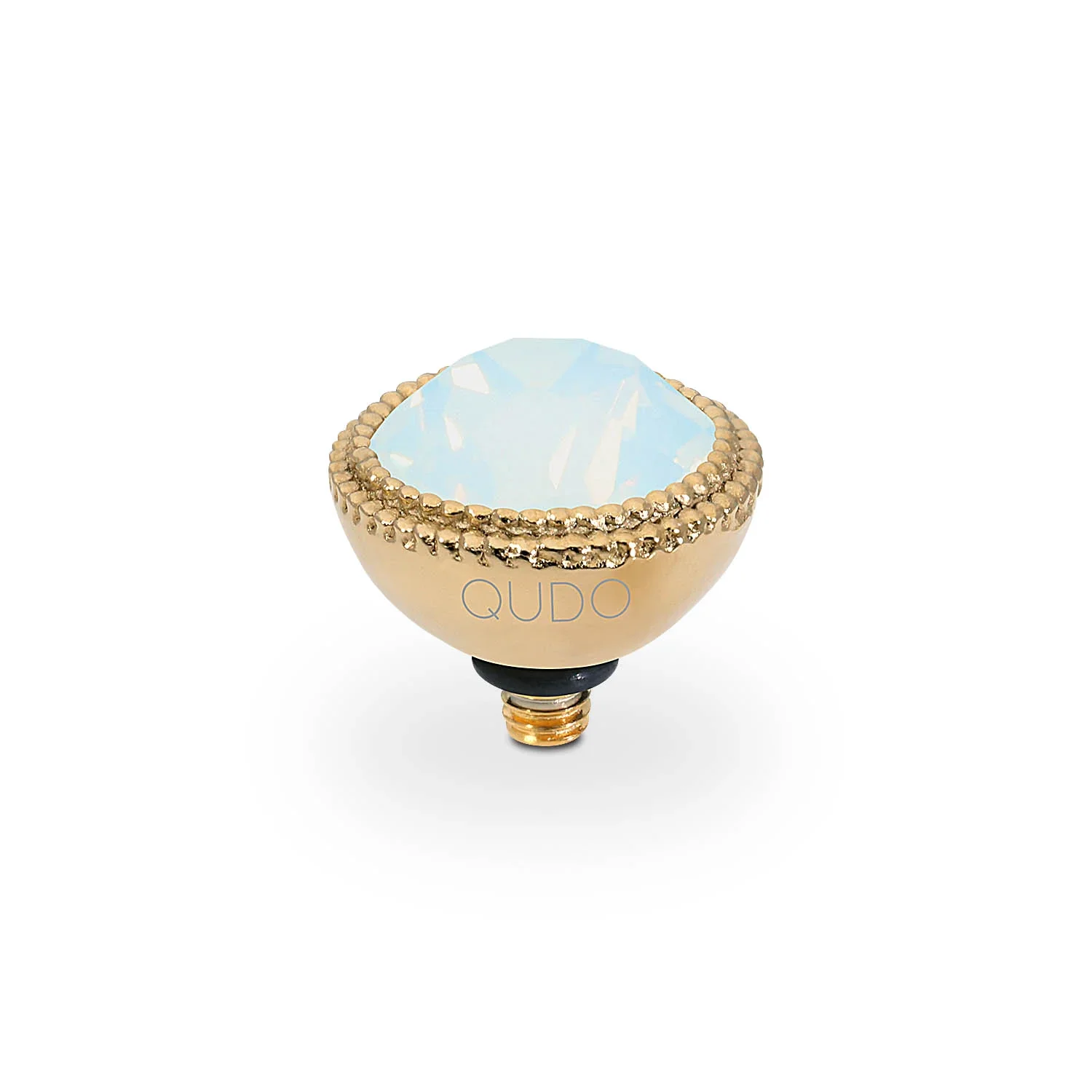Qudo Ring Top Fabero White Opal 11mm Gold