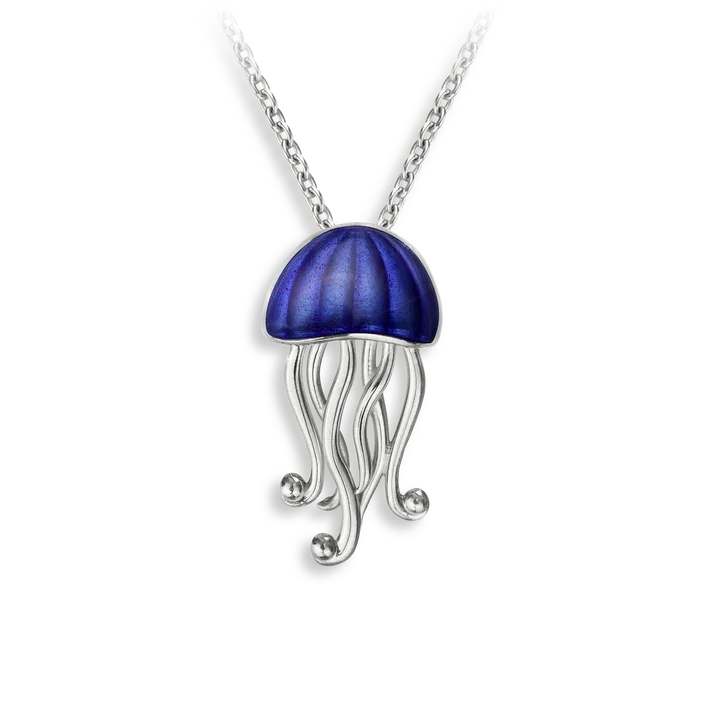 Nicole Barr Jellyfish Necklace Silver