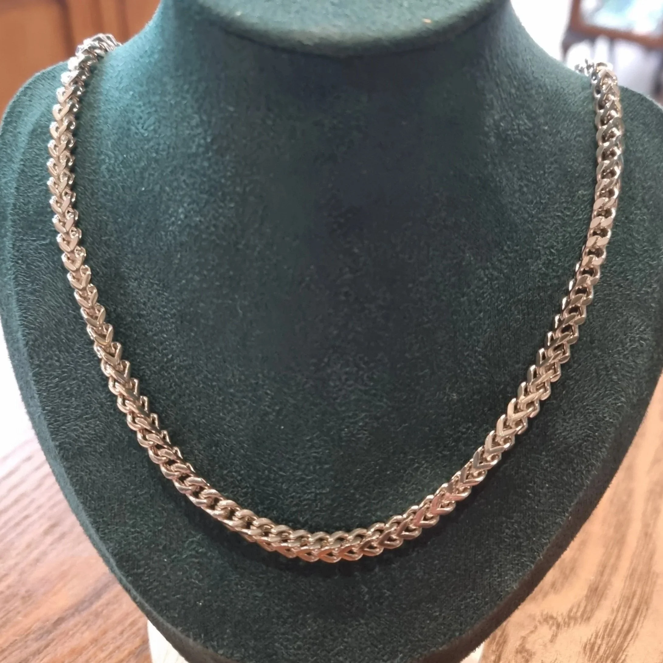 Men's Steel 4mm Franco Chain 22"