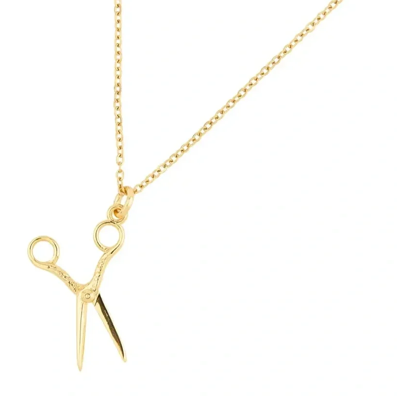 Well Read Company Little Women Scissors Necklace Gold