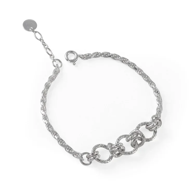 Cara Tonkin Serpentine Knot Chain Bracelet Silver