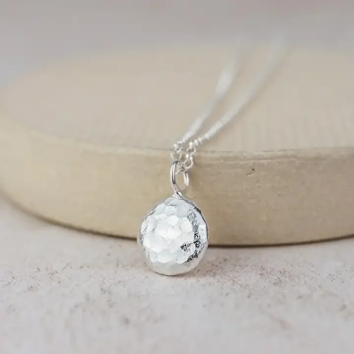 Lucy Kemp Sterling Silver Large Nugget Pendant