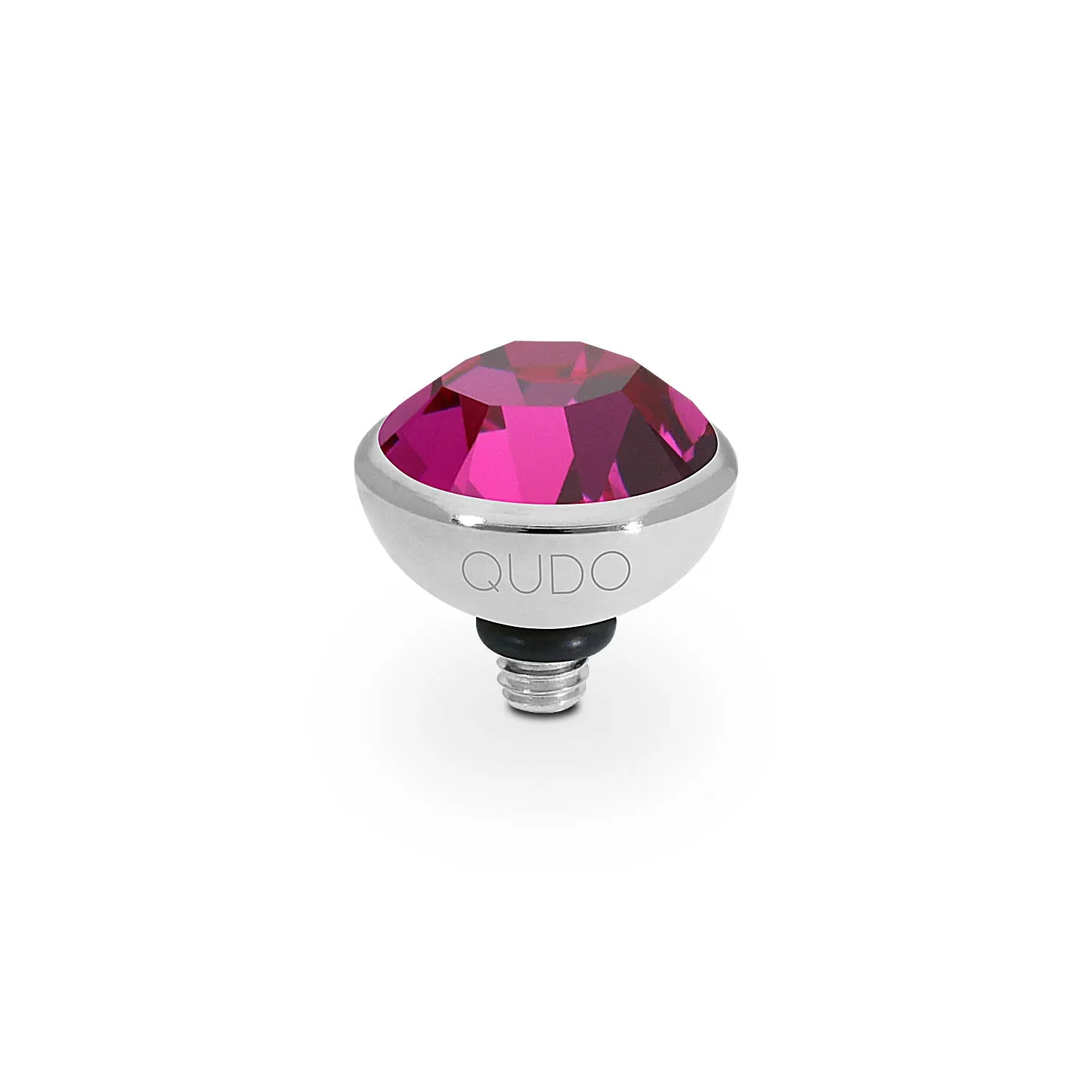 Qudo Ring Top Bottone Fuchsia 10mm