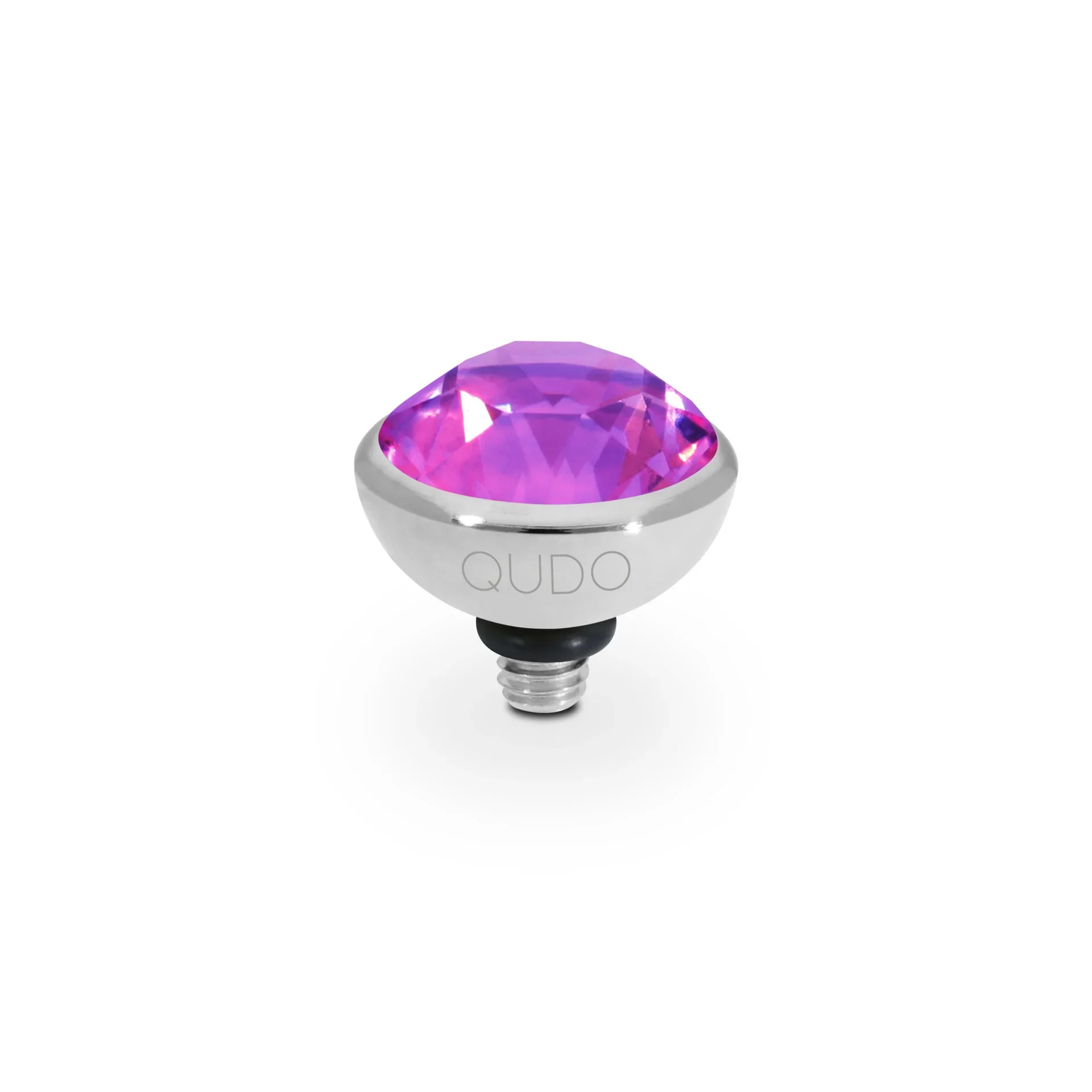 Qudo Ring Top Bottone Crystal Electric Violet Ignite 10mm