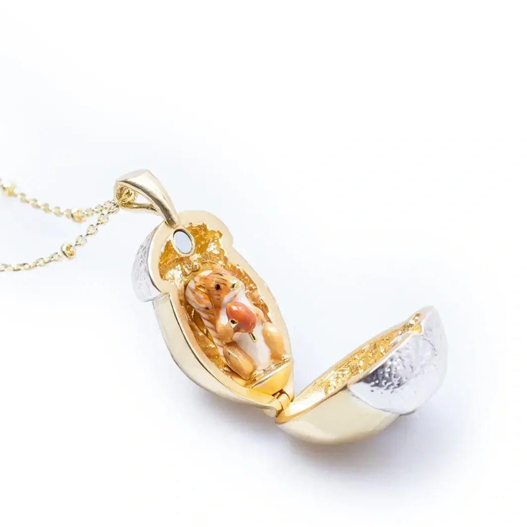 Bill Skinner Squirrel Acorn Locket