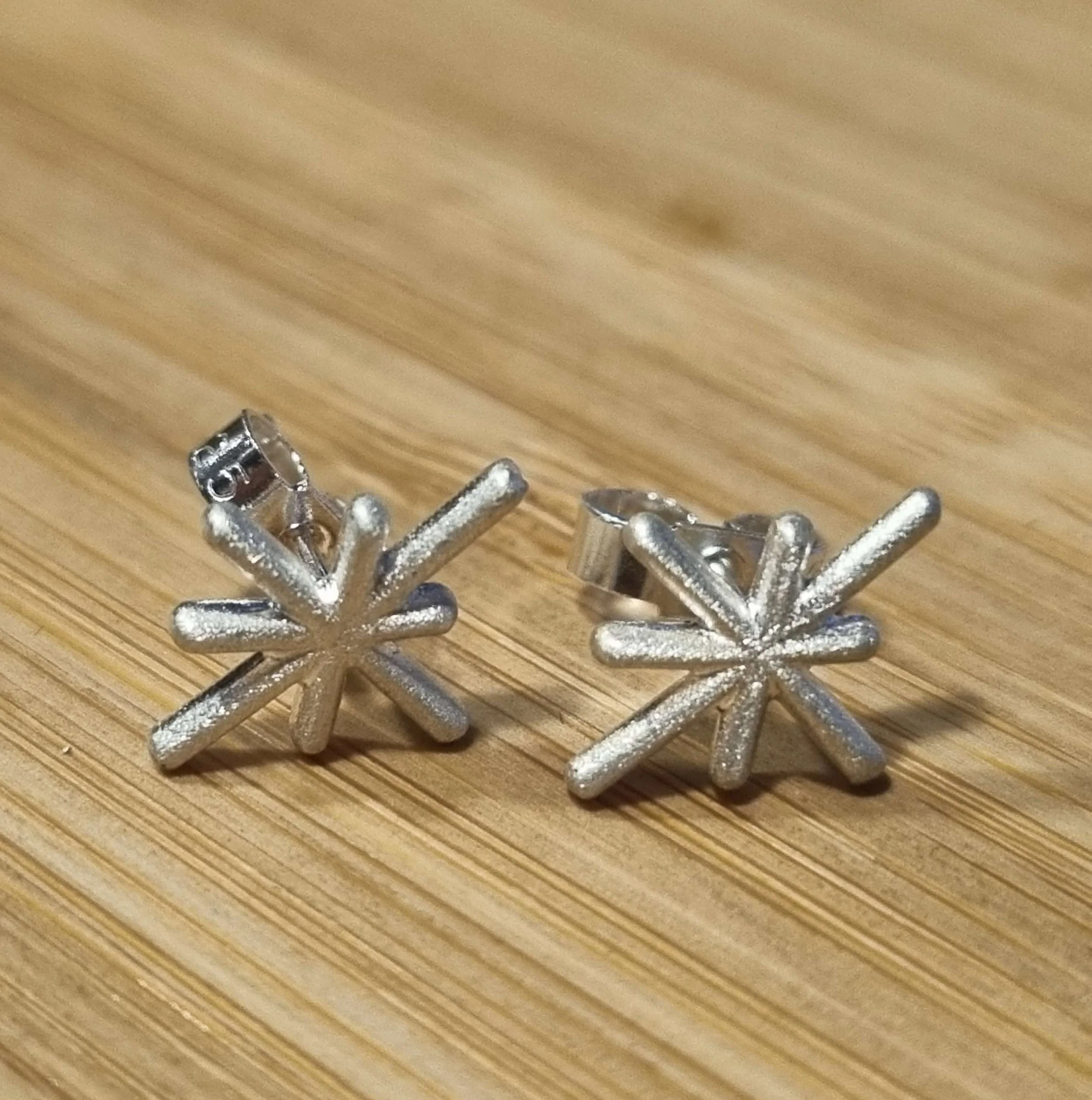 Chambers & Beau Glimmer Star Studs Silver