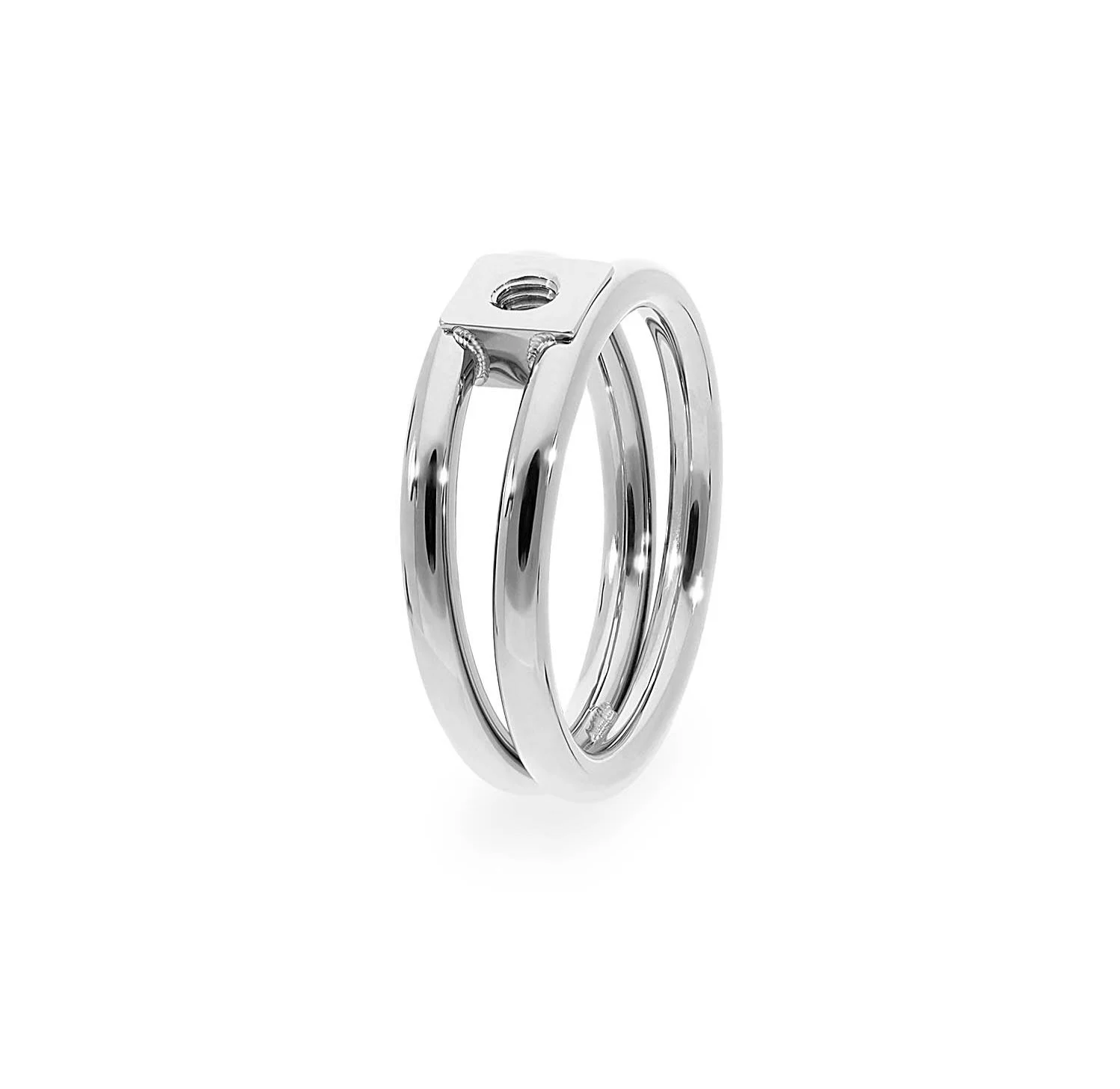 Qudo Roma Stainless Steel Ring