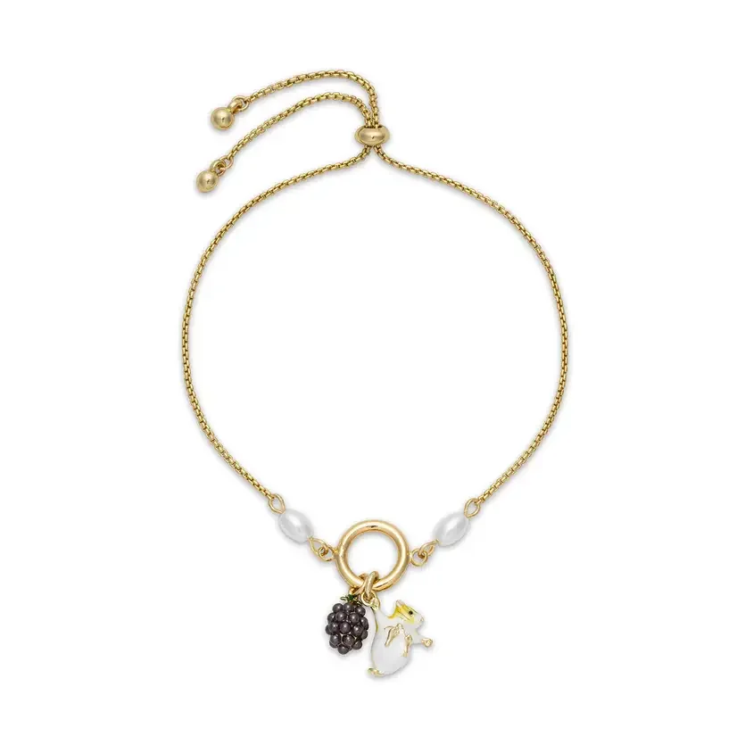 Bill Skinner Blackberry Mouse Pearl Charm Friendship Bracelet