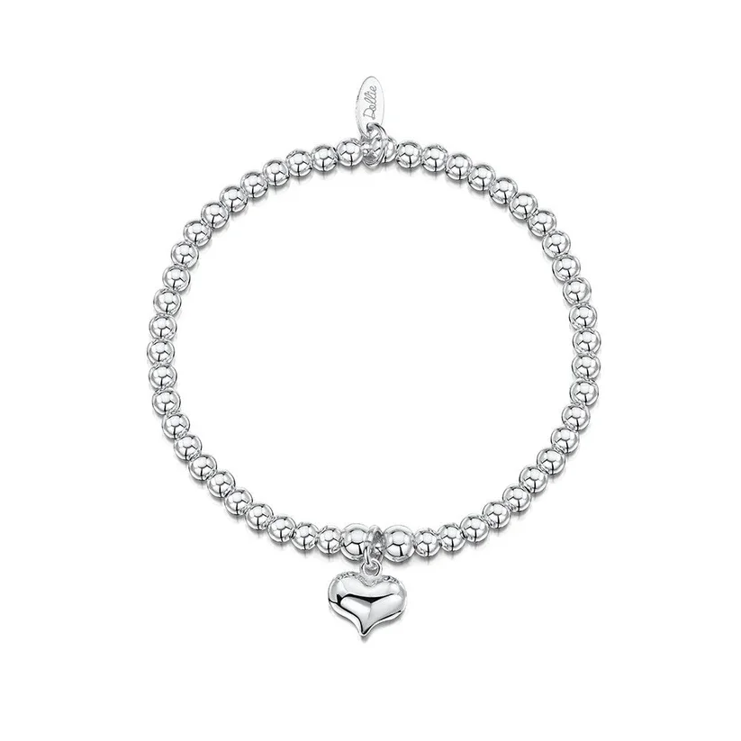 Dollie Paris Heart Bracelet Silver