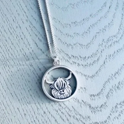 Celina Rupp Highland Cow Medium Pendant