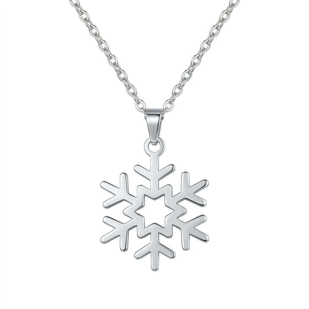 Silver Snowflake Pendant
