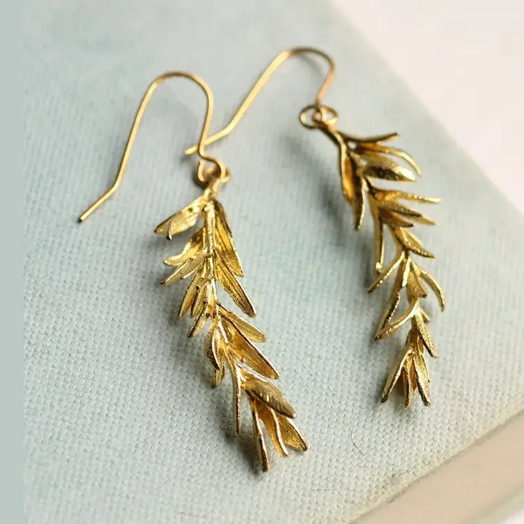 Rosemary Leaf Earrings