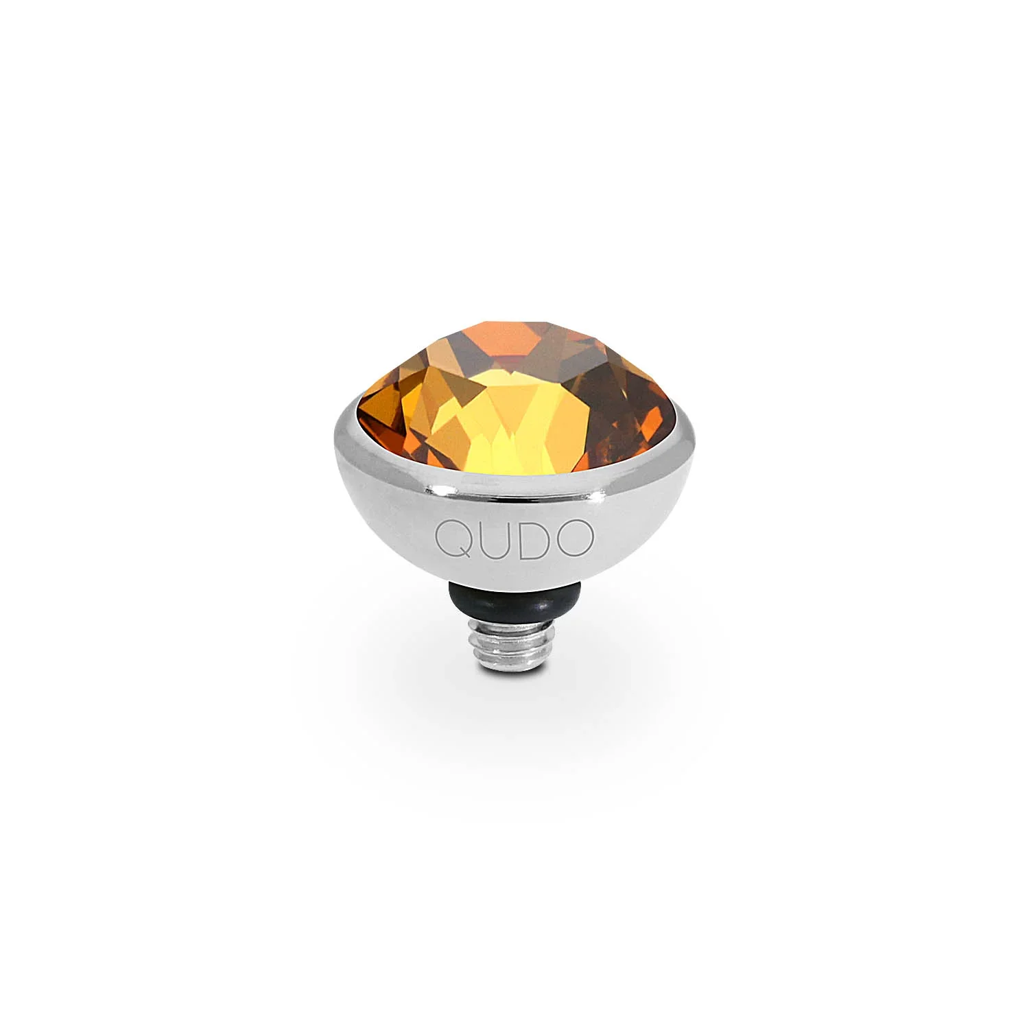 Qudo Ring Top Bottone Light Amber 10mm
