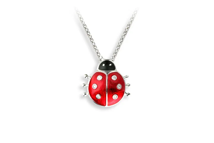 Nicole Barr Red Ladybird Necklace