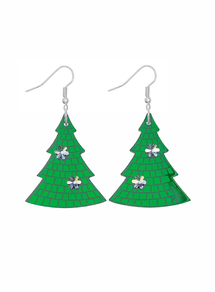 Tatty Devine Disco Christmas Tree Earrings