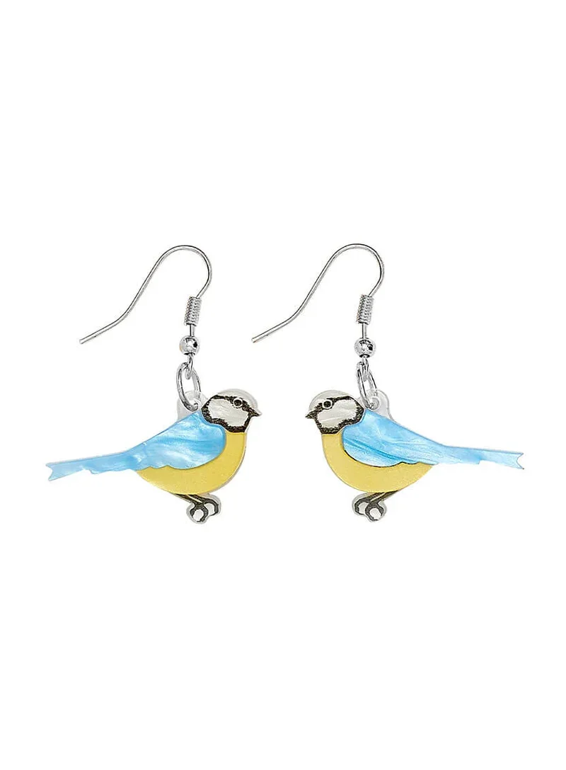Tatty Devine Blue Tit Earrings
