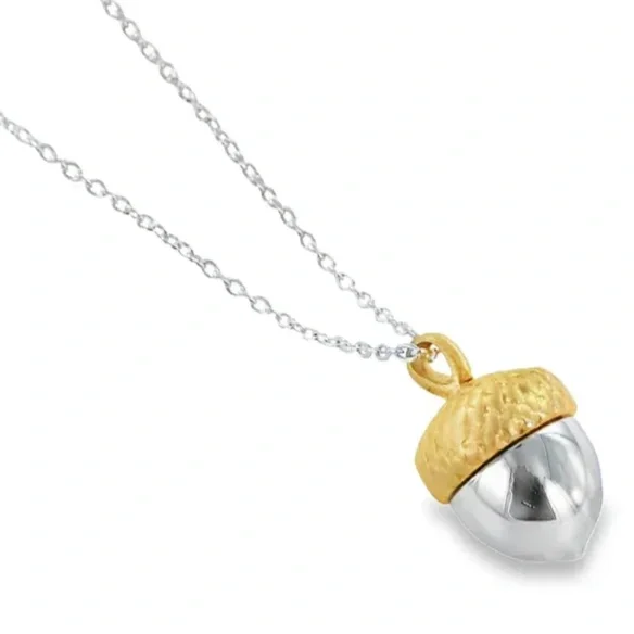 Acorn Sterling Silver Necklace