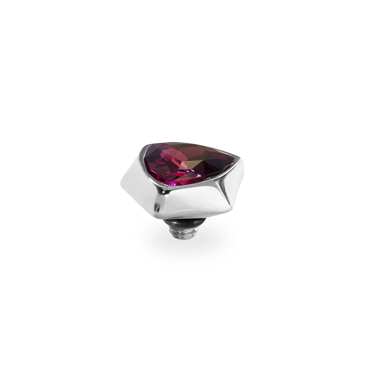 Qudo Ring Top Bottone Crystal Aurora Boreale 11.5mm Gold — Lady K Jewellery
