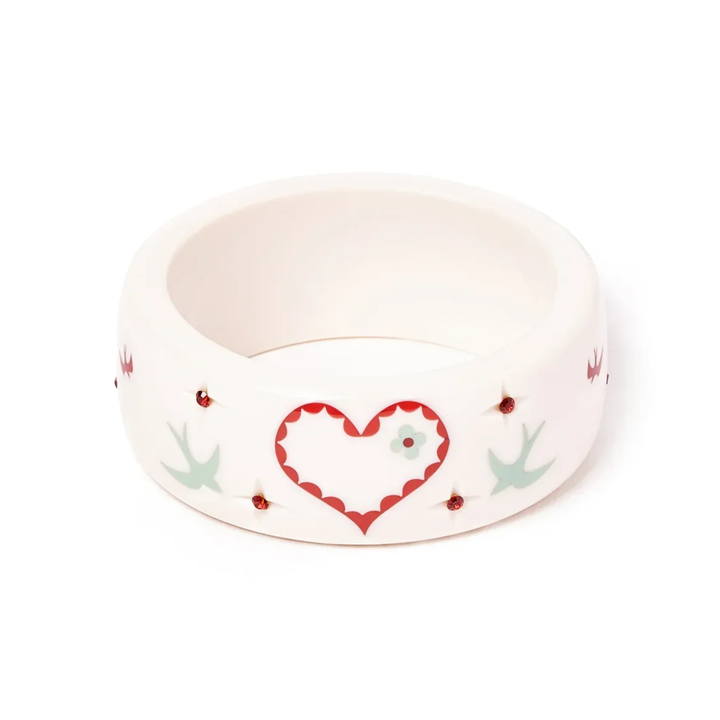Splendette Retro Wide Love Letter Bangle  - Larger Duchess