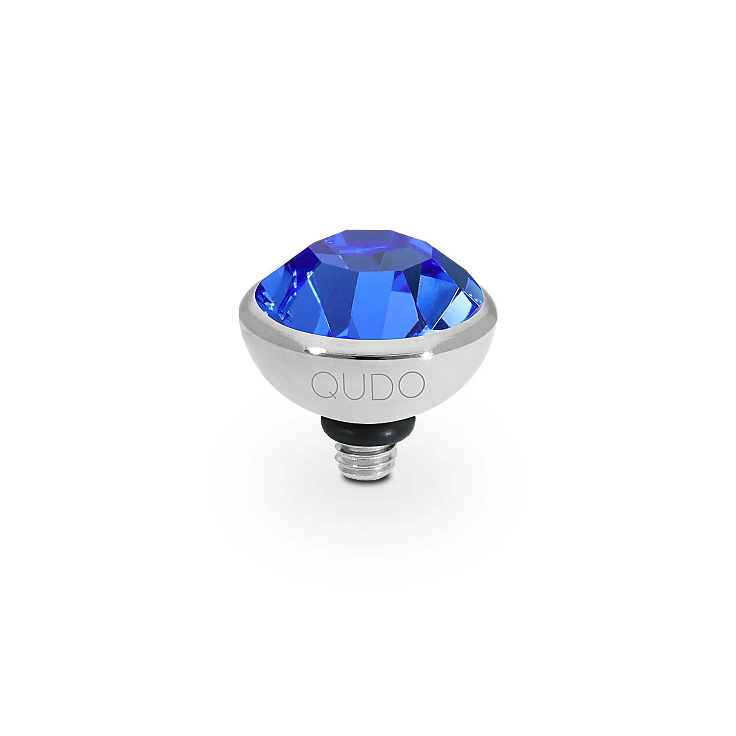 Qudo Ring Top Bottone Sapphire 10mm
